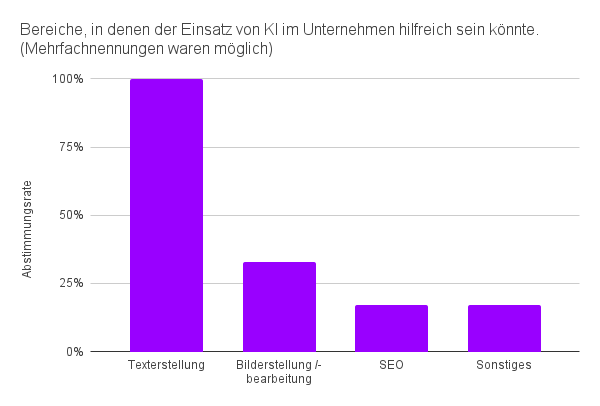 Bereiche Einsatz von KI